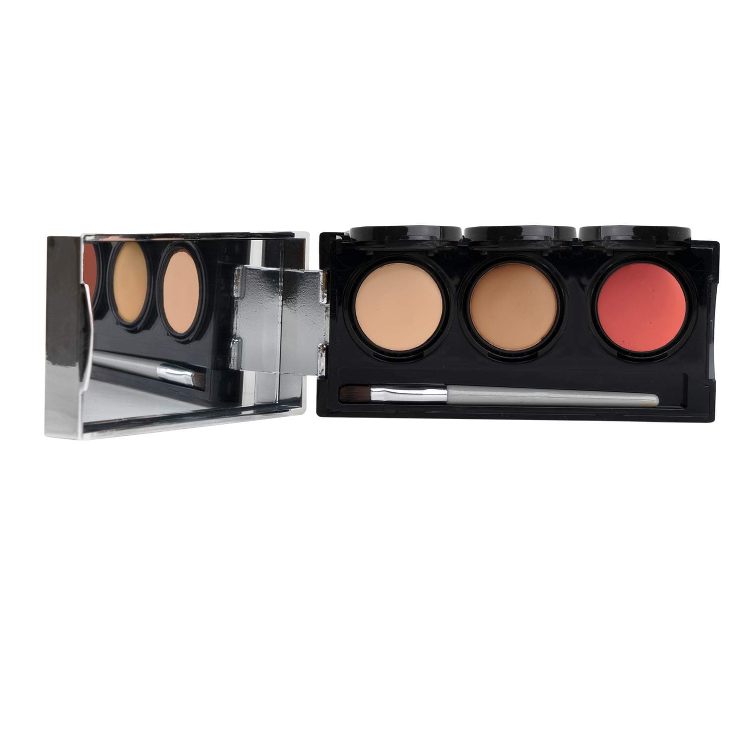 Dermaflage Tattoo Cover Up Makeup (Medium) - Bruise Full Coverage Concealer - Full Coverage Waterproof Concealer for Bruise, Scars & Acne - Smudge Proof Palette with 3 Pro SFX Shades + Brush