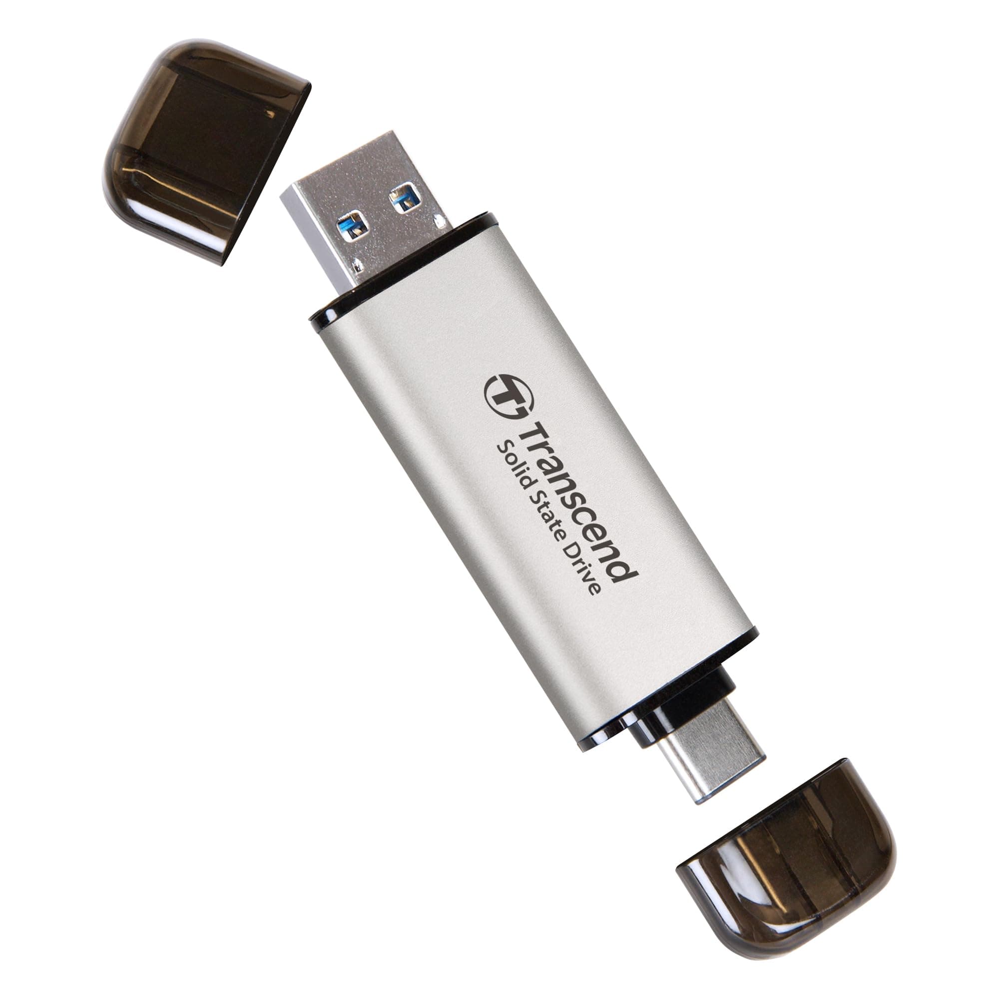 ESD310 2TB Dual USB-C/A External SSD 1050MB/s Ultra-Fast Drive for iPhone 17/16/15, MacBook, iPad & PC | Fast File Transfer TS2TESD310S