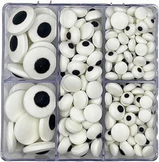 Sentovac Candy Eyes for Decorating | Edible Candy Eyeballs Sprinkles for Halloween | Cake and Cupcake Topper Decorations | 1 Box 2.82oz Big Small Mini (1.8cm 1cm 7mm) Edible Eyes
