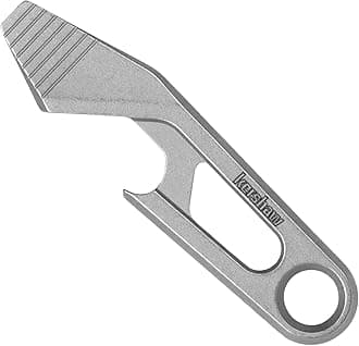 Kershaw Recap Multi-Tool, Stainless Steel, EDC Multi-Tool with Bottle Opener, Pry Bar, and Flathead Screwdriver Tip, Integrated Lanyard Hole, for Key Ring, Pocket or Purse Carry