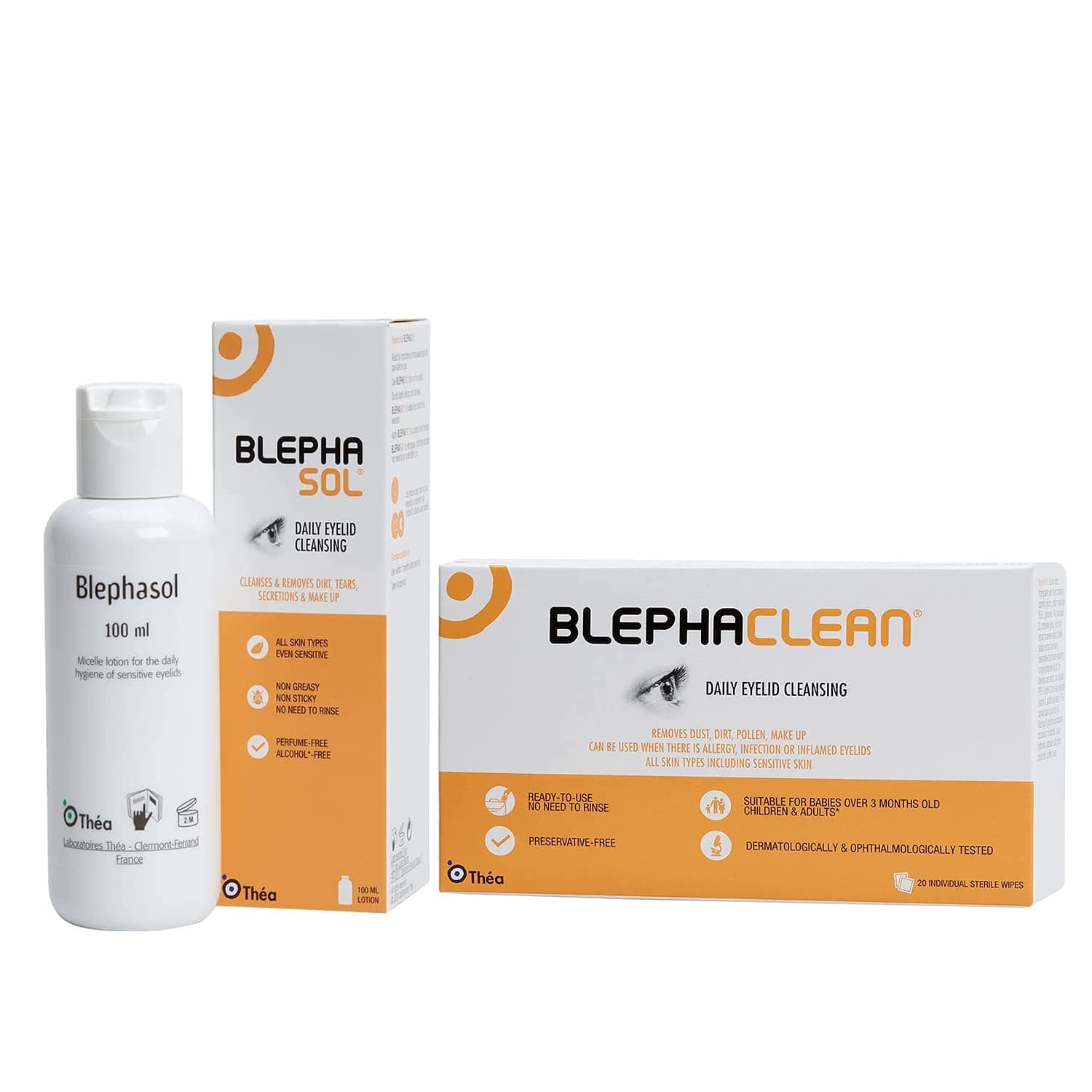 Blephasol 100ml and Blephaclean 20 Wipes for Blepharitis