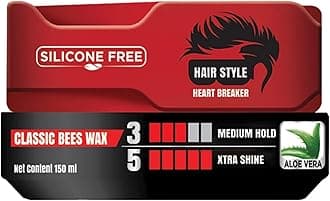 Vatika Naturals Classic Bees Wax-Silicon-Free Medium Hold With Xtra Shine - 150ML