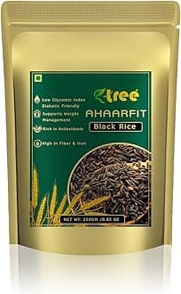 🌿 R-Tree Organic Black Rice 250g 🌿 | Nutrient-Packed Manipuri Black Rice Superfood | High Protein, Rich in Antioxidants & Minerals | Low GI, Weight Management & Low Fat | 100% Whole Grain, Ideal for All Ages