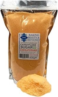 Baking Beauty and Beyond Premium Candy Floss Sugar 400g - Chocolate Orange Flavour