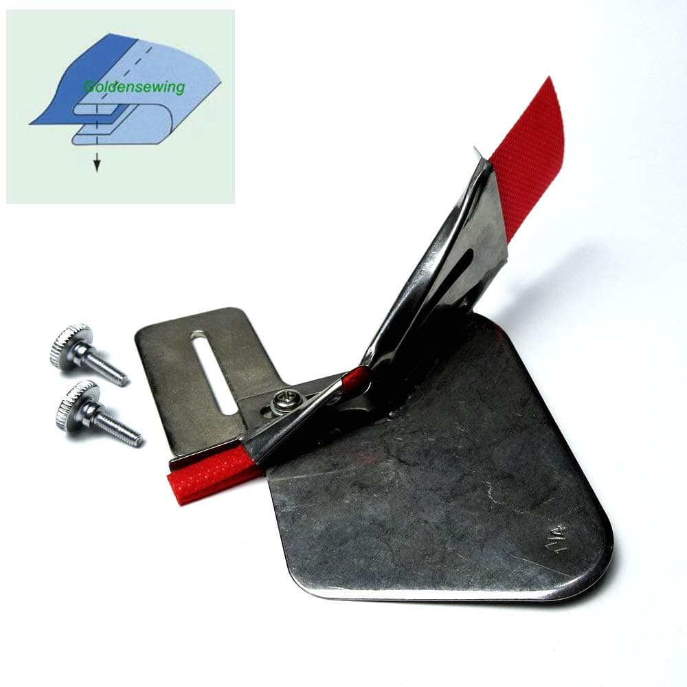 Double Fold Binder/Binding Attachment Folder #A9 for Industrial Sewing Machine (Tape Size:1-1/4")