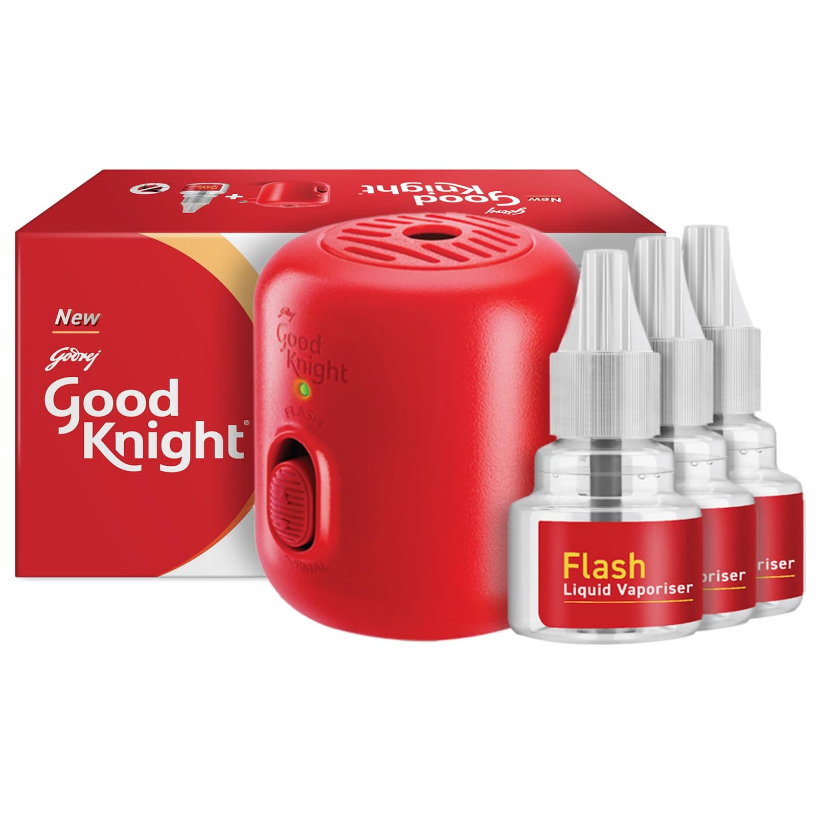 Good Knight Gold Flash Mosquito Repellent Combo Pack (Machine + 3 Refills), 4Pcs