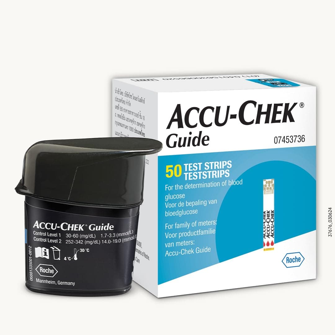 - Accu-Chek Guide Strips Pack of 50 (White)