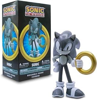 Just Toys LLC Sonic The Hedgehog Action Figures (Special Edition Black and White Sonic)