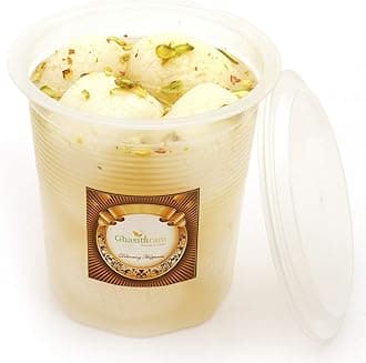 Ghasitaram Gifts Fresh Rosgullas Pack Big |Sweets|Sweets Gift Pack|Diwali Sweets|Indian Mithai|Diwali Sweets Gift Box|