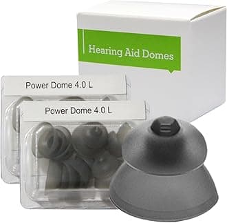 Hearing Aid Domes for Phonak Replacements, Phonak Hearing Aid Domes 2 Packs (20 Domes), Universal Domes for Phonak Hearing Aid Accessories. (Power Dome, Large, 13 mm, 0.51 inches)