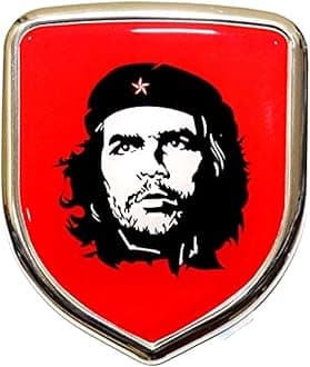 S2S Stylish 3D Chrome Sticker Emblem Badge Logo | Durable & Stylish Automotive Decoration | For Cars & Bikes (CHE GUEVARA)