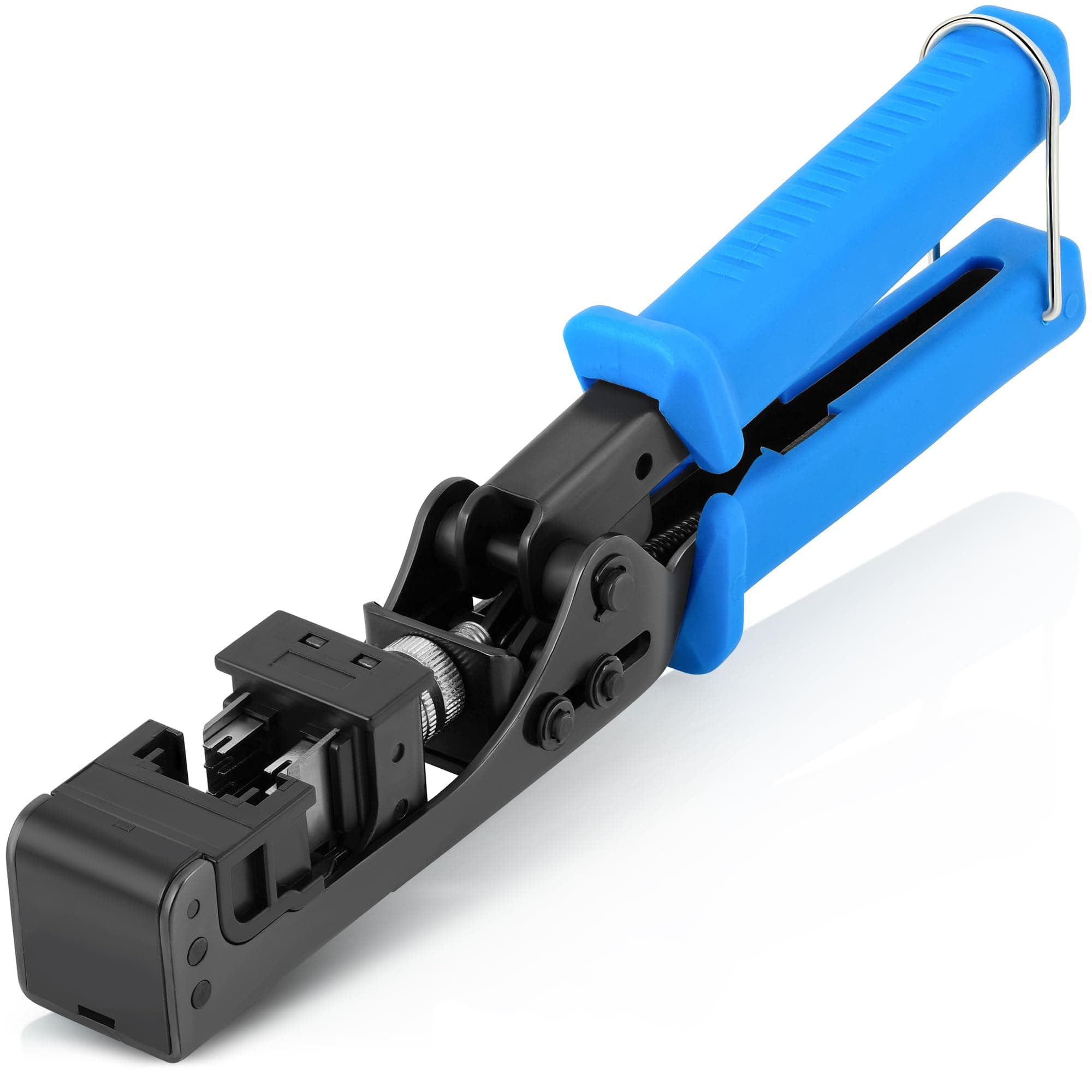 Everest easyJACK - 90° Angled Speed Termination Keystone Tool - Timesaver Network Punch Down Tool - Works with Everest 90° Angle RJ45 Cat5e, Cat6a and Cat6 Keystone Jacks (B087N7QQD2) only