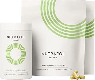 NutrafolWomen's Hair Growth Supplement, Clinically Proven for Thicker-Looking, Stronger-Feeling Hair and More Scalp Coverage (3-Month Supply)