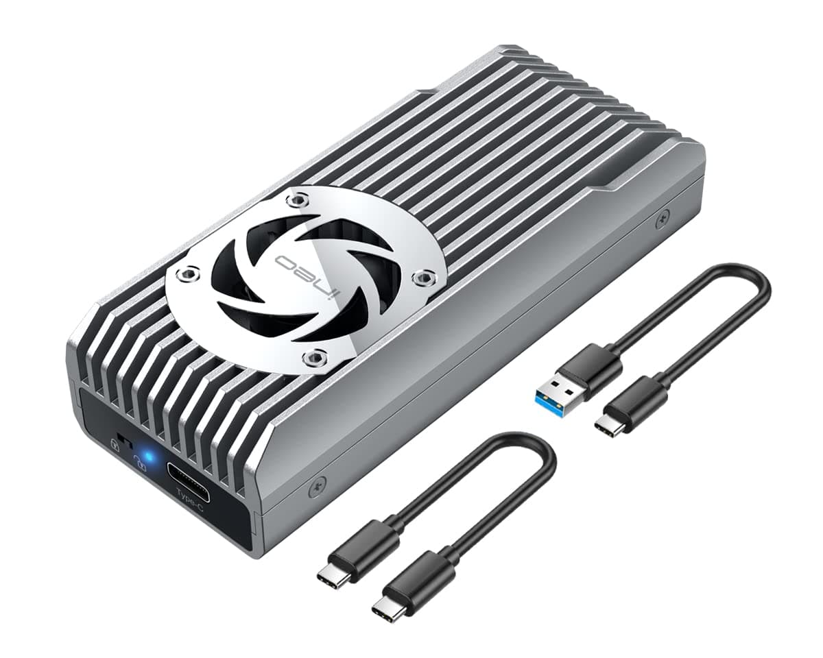 M.2 NVMe SSD Enclosure Built-in Cooling Fan [C2598-NVMe Series] (10Gbps)