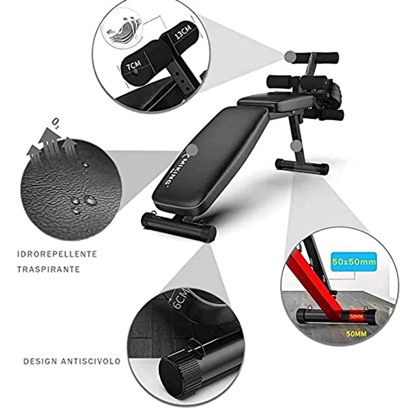 Workout Bench Olympic Workout Bench Press,Adjustable Weight Bench,Body Solid Leg Extension Leg Curl Machine,For Full Body Workout,Max Load 200Kg