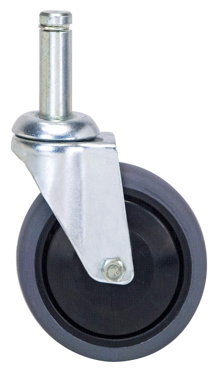 Quantum Storage Systems WR-00CO 4 Piece 5" Diameter ESD/Conductive Swivel Caster Set with 2 Brakes
