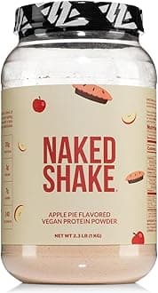 NAKEDShake - Apple Pie Protein Powder - Flavored Plant Based Protein from US & Canadian Farms with MCT Oil, Gluten-Free, Soy-Free, No GMOs or Artificial Sweeteners - 30 Servings