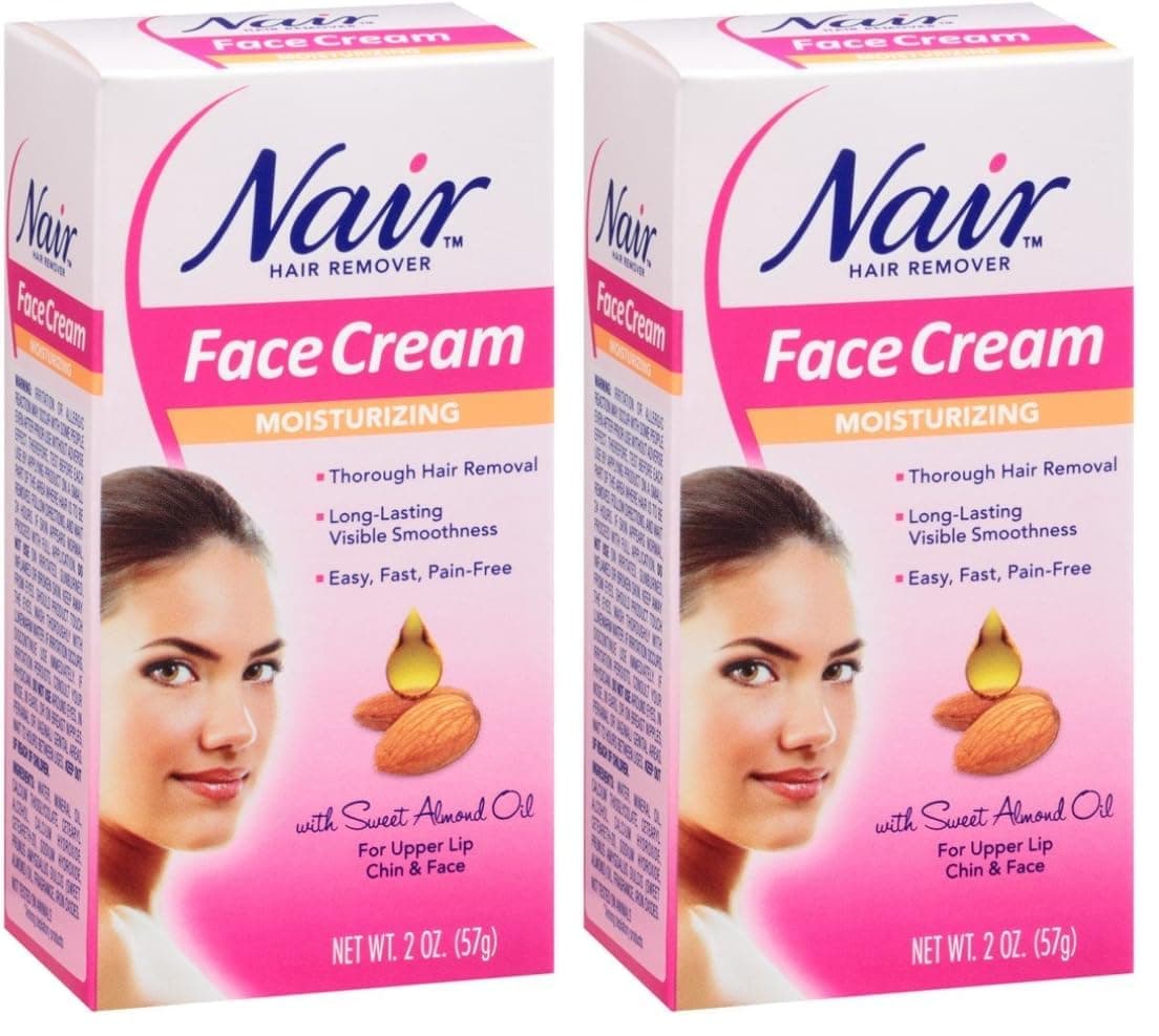 Nair Hair Remover Moisturizing Face Cream (Pack of 2)