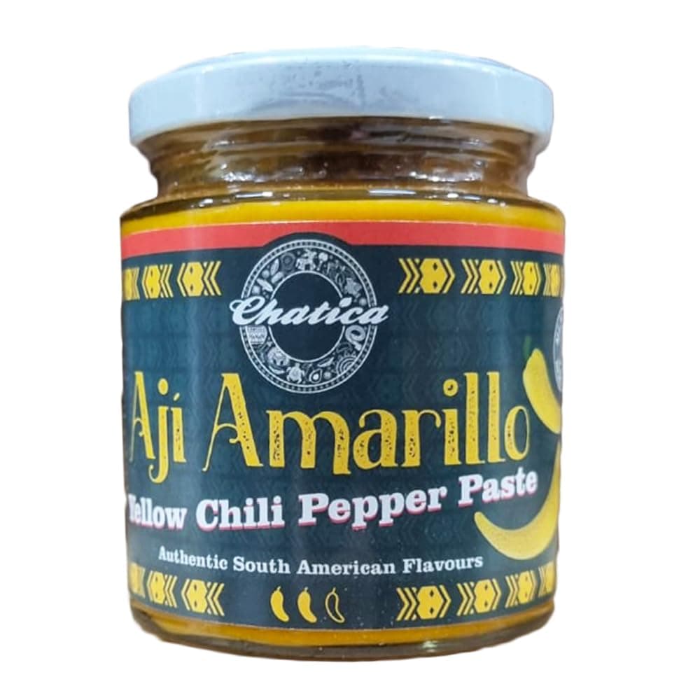 Chatica Pasta de Aji Amarillo 227g / Medium Hot Chilli Paste For Cooking, Dressing & Marinade Cooking Base For Food