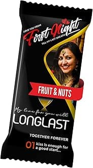 - First Night Gift, Wedding Night Present, For Husband, For Wife Personalized Chocolate Large Bar (100g Bar) (Fruit & Nuts)