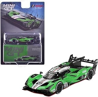 Diecast Model Car Compatible with Mini GT 1:64 Lamborghini SC63#63 Iron Lynx 2024 IMSA Sebring 12 Hrs Limited Edition MGT00816