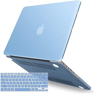 Compatible with Macbook Pro 13 Inch Case 2015 2014 2013 end 2012 A1502 A1425, Hard Shell Case with Keyboard Cover for Old Version Apple Mac Pro Retina 13, Airy Blue, R13ARBL+1A