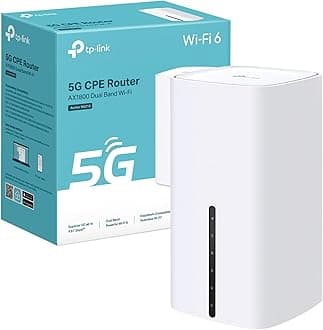 TP-Link Archer NX210 AX1800Mbps Wi-Fi 6 5G Router With Sim Slot, Up To 4.67Gbps Download Speeds, Dual-Band WiFi Router, Gigabit LAN/WAN Port, SIM Card Plug & Play, EasyMesh-Compatible WiFi Booster