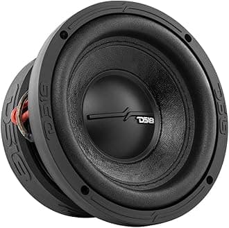 DS18 Elite-Z ZR6.2D 6.5" Car Subwoofer 600 Watts Max Power Dual Voice Coil 2-Ohm Easy Mounting - High Performance Bass for Your Vehicle Sound System (1 Speaker)
