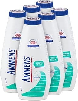 Ammens Powder, Shower Fresh 11oz (Pack of 6)
