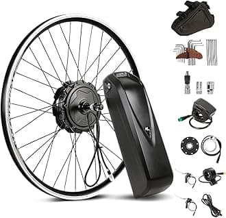 Yose Power Waterproof 500W 26 Inch Ebike Conversion Kit with 48V 13Ah Battery for Freewheel 26" Electric Bike Rear Wheel, Electric Bicycle Hub Motor Kit, LED Display, Installation Tool