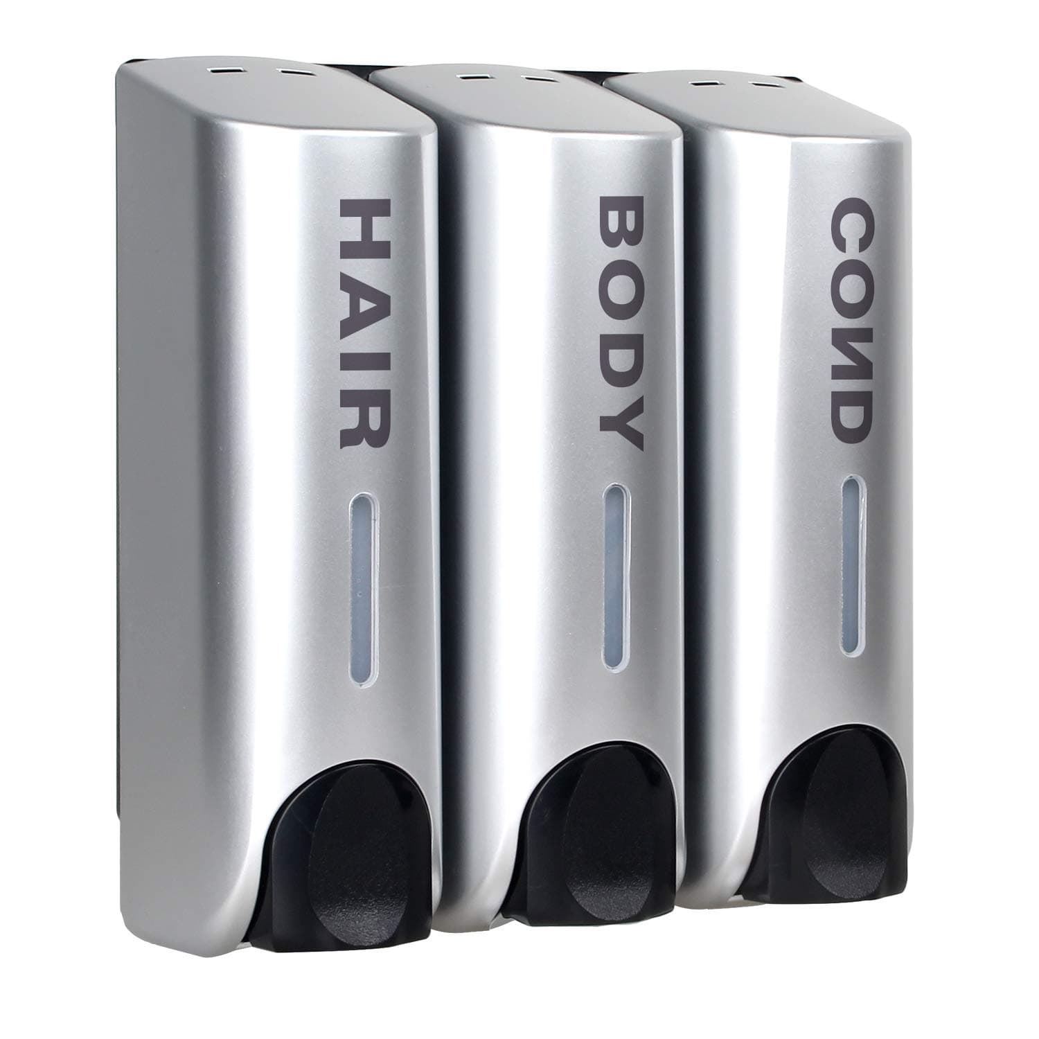 soap dispenser silver 3 chamber