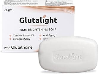 Soap | Glutathione | Fades Dark Spots & Hyperpigmentation | Tan Removal Soap For Women & Men | Bathing Soap | Helps Even Skin Tone & Control Excess Oil | For Radiant Glow - Pack of 1