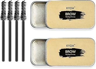 Ownest 2 PCS Soap Brow Eyebrow Soap Kit,Brows Styling Soap,Long Lasting Waterproof Smudge Proof Eyebrow Styling Pomade for Natural Brows, 3D Feathery Brows Makeup Balm