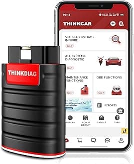 Thinkcar ThinkDiag Bluetooth OBD2 Scanner, Car Code Reader, 16 Reset Service Functions, for IOS Android, Diagnostic Scan Tool, ECU Coding, Auto-VIN