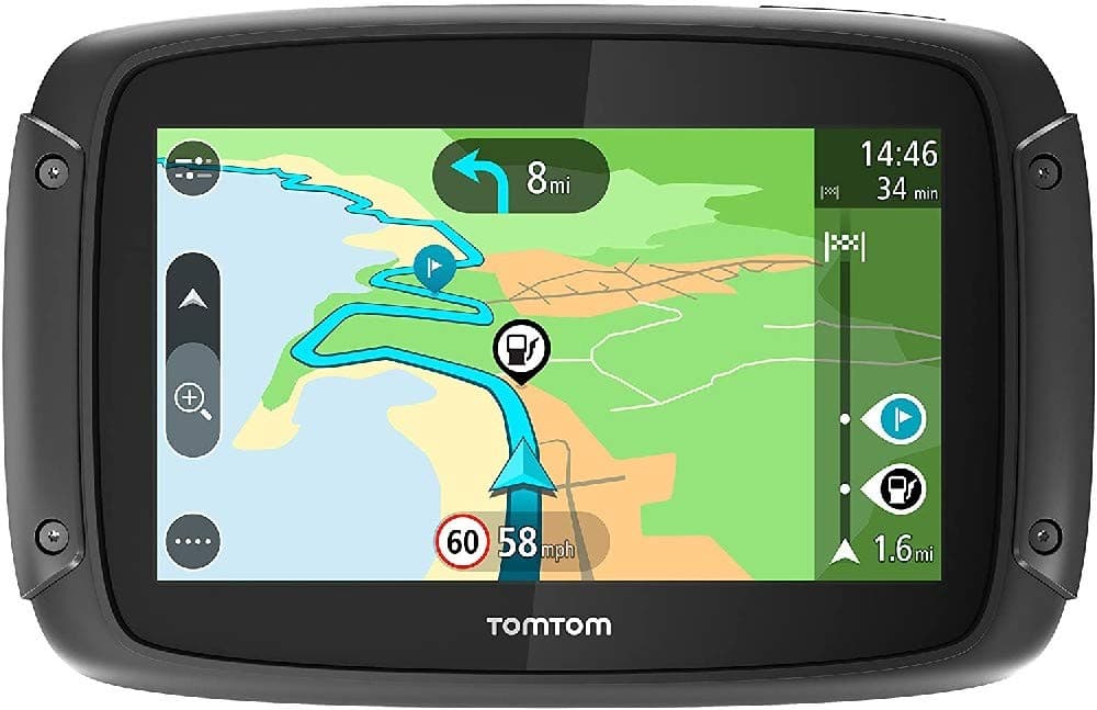 TomTom Rider 420 (Smart Display, Map Updates, Sat-Nav with 48 European Countries, Traffic updates, Camera Radar, Hands-Free Calling) Black