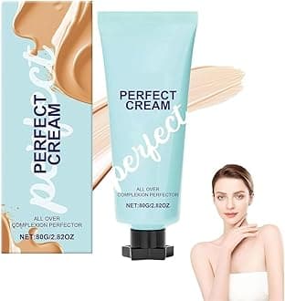 Supreme Creme All-Over Complexion Perfector, Concealer Cream Hydrating Full Coverage Concealer,Long-Lasting Cc Cream Foundation,Waterproof & Transfer-Resistant Skin Tint,Cc for Older Women (1 Pcs)