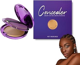 Evanesce Soft Matte Cream Concealer, Matte Concealer for Face & Body, Natural Color Full Coverage Waterproof Hydrating Long-Lasting Concealers for All Skin (Dark)