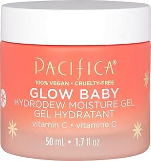 Pacifica Beauty, Glow Baby Hydrodew Gel Face Moisturizer, Dewy Glowing Skin, Vitamin C, Niacinamide, Fine Lines, Dryness, Dull Skin, Non-Sticky Formula, Hydrating, Vegan & Cruelty Free