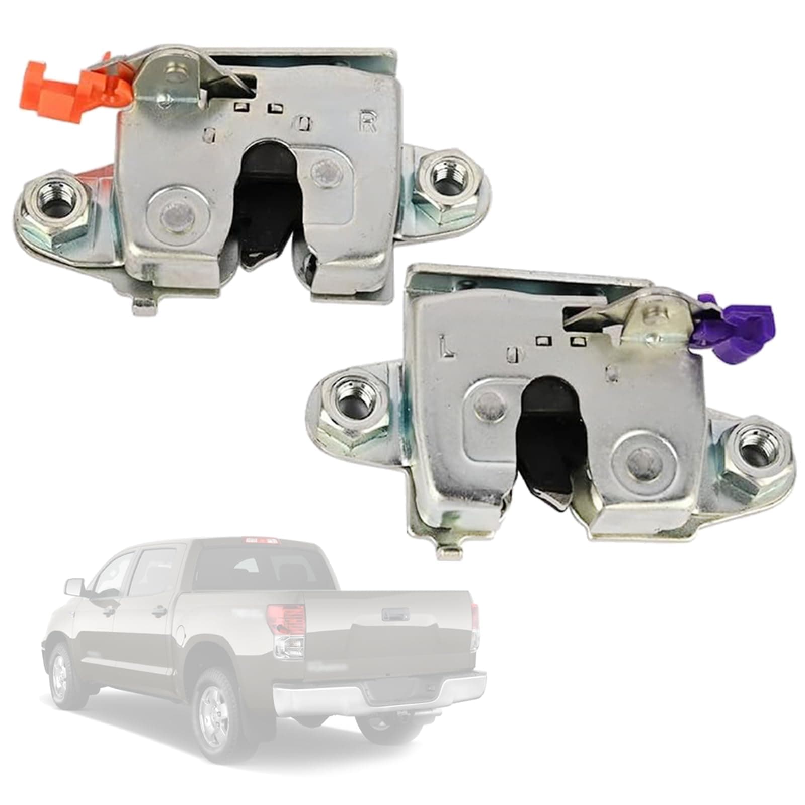 Left &Right Tailgate Latch Lock Compatible with Tundra 2007 2008 2009 2010 2011 2012 2013 2014 2015 2016 2017 2018 2019 2020, Replace 65790-0C041 65780-0C041