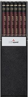 Uni Wooden Pencil, 6B, Box of 12 (HU6B)