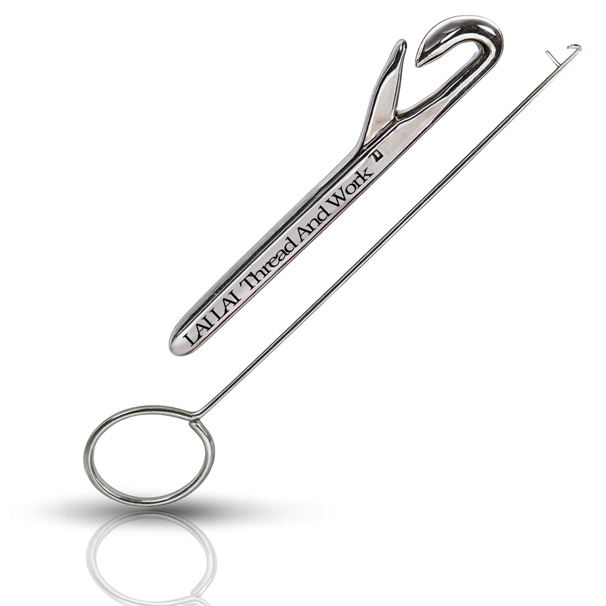 Lai Lai Loop Turner Hook With Latch for Turning Fabric Tubes Straps Belts Strips Handmade Sewing Tool Turner 10.5 Perfect Tool for Turning Tubing Button Looping Hand Sewing Trims Tailorind Accessories