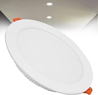 18W LED Recessed Ceiling Spotlights, 6000K Cold White Ultra Slim Panel Light, Cut Φ150-160mm, AC110-240V Round Downlights for Living Room Office, 1 Pack