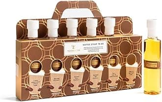 Tilz, Coffee Syrup - 6x 75ml Coffee Syrup Gift Set, Cocktail Gift Sets |Vanilla, Caramel, Toffee, Hazelnut, Amaretto, Peppermint |Latte, Cappuccino, Hot Chocolate |Christmas Food Gifts For Men, Women