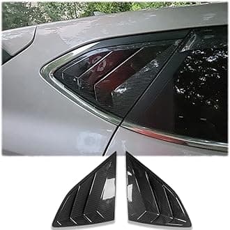 2Pcs Rear Side Window Louvers Air Vent Scoop Shades Cover Blinds Trim for Hyundai Tucson 2016 2017 20218 2019 2020 2021 - ABS Carbon Fiber Sport Interior Accessories（NOT FIT SEL Models）
