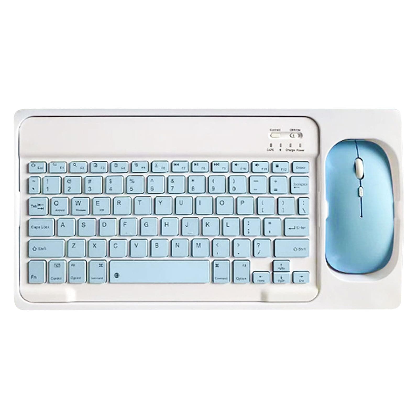 Keyboard and Mouse Wireless Combo 2.4GHz, Compact Cordless Computer Keyboard and Mouse Set, Silent Wireless Keyboard and Mouse, Lag-Free for Computer, Laptop, PC, Windows, Chrome OS