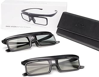 AWOL VISION DLP Link 3D Glasses, Rechargeable Active Shutter Eyewear compatiable with AWOL VISION LTV-2500, LTV-3500, Vanish TV & Other DLP-Link 3D projectors