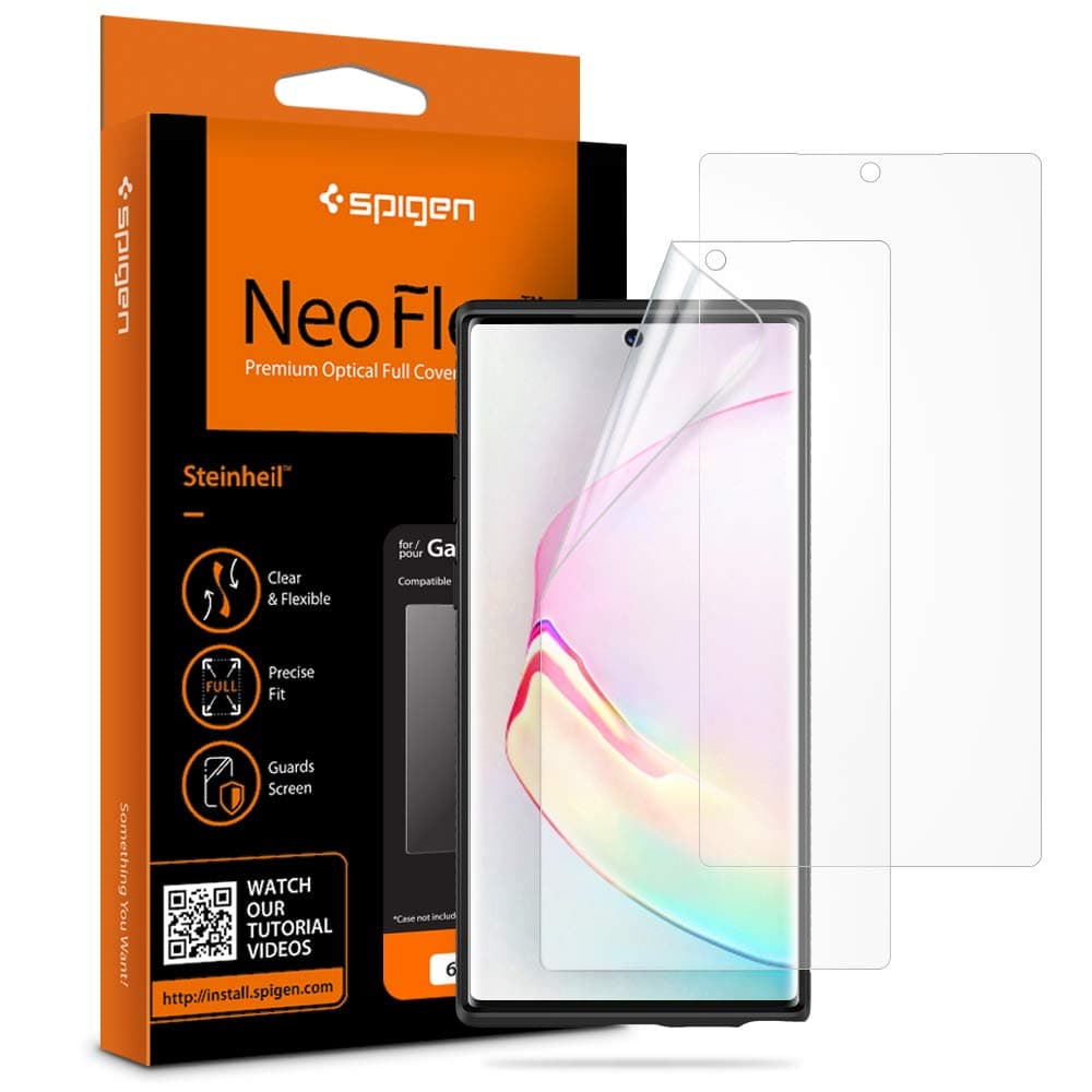 Spigen NeoFlex Screen Protector [TPU Film] Designed for Galaxy Note 10 Plus (2019) [2 Pack]
