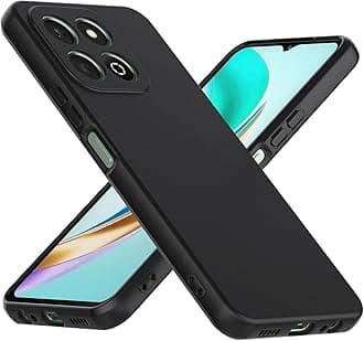 Case for Honor X7c Soft Silicone TPU Case, Lightweight Protective Cover Smooth Finish Camera Protective Shock Absorbant Stylish Case for Compatible with Honor X7c (Black)