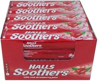 HALLS SOOTHERS (Strawberry) Pack Of 20 (1 pack 45gr)