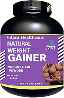 Natural Weight Gainer Powder | Ayurvedic Weight Gainer Supplement Powder for Men and Women - Increase Stamina